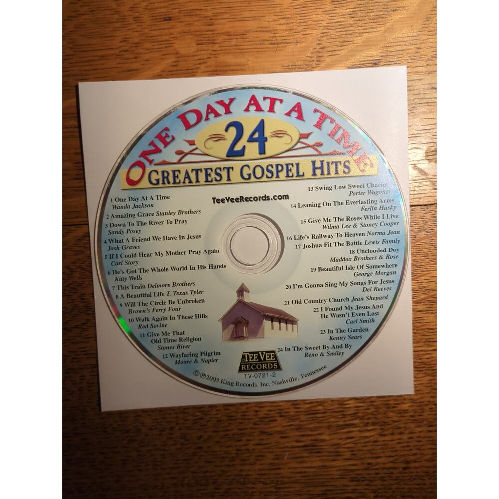Various Artists - One Day At A Time: 24 Greatest Gospel Hits Disc Only